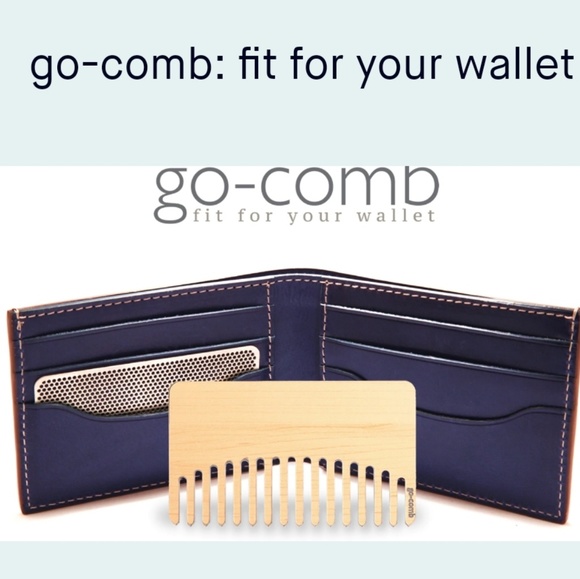 go-comb Other - 2X Gocomb stainless steel wallet hair beard travel